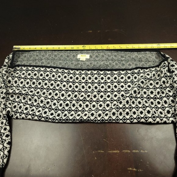 Anthropologie Maeve Womens XL Sweater 2Pc Black and White Tank and Shrug - Picture 16 of 16